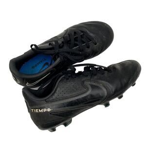 Nike Tiempo Soccer Cleats - Black - 3Y